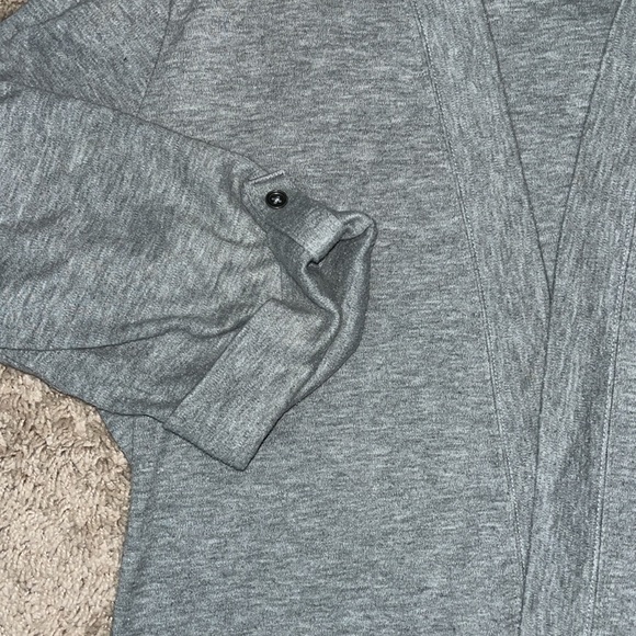 Super soft Croft & barrow gray cardigan 3/4 sleeve size XL - Picture 4 of 6